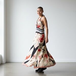 Lotus Women's Large Maxi Halter Festival Dress